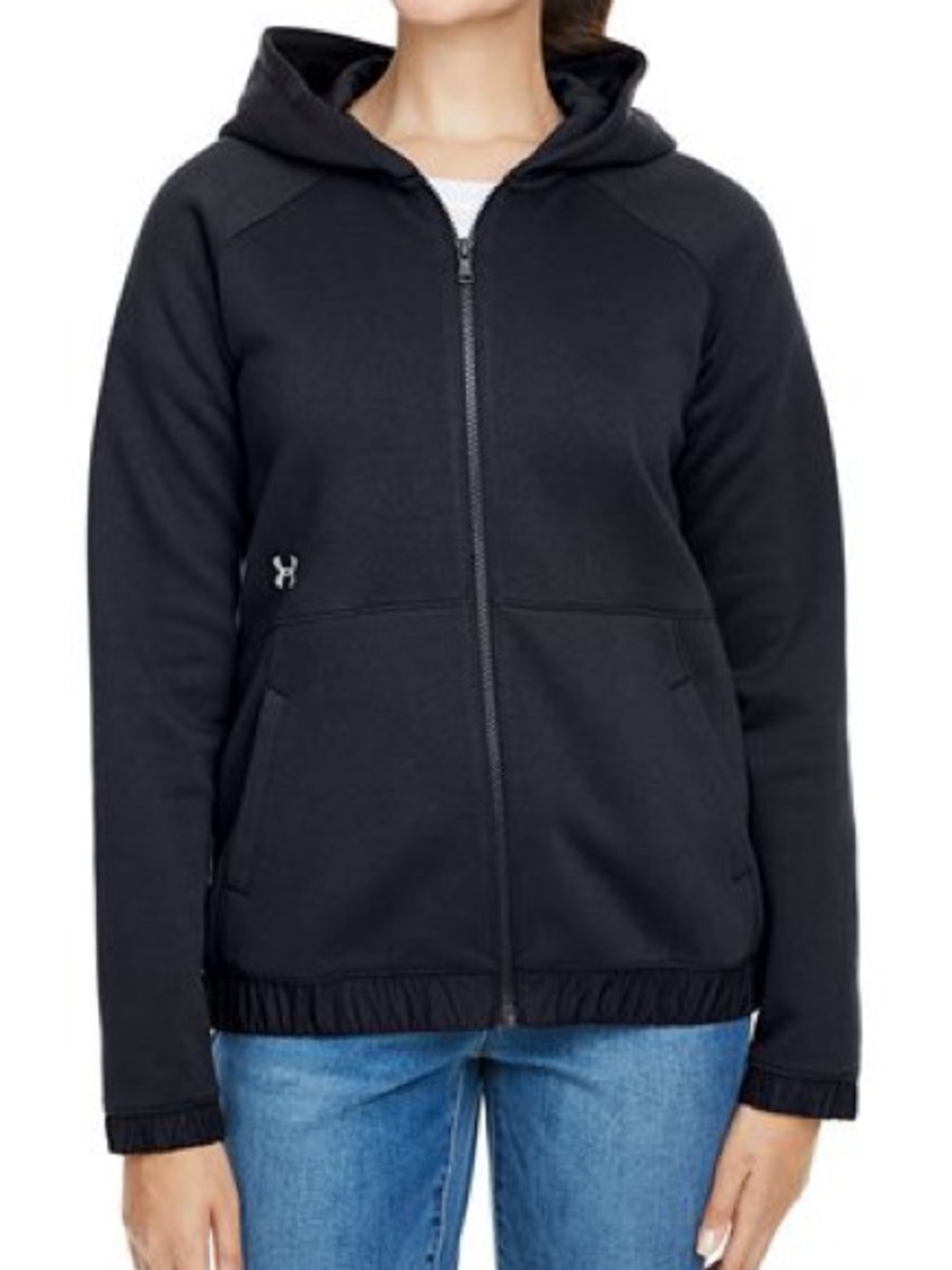 Under Armour Women's Hustle Fleece Full-Zip Hooded Sweatshirt